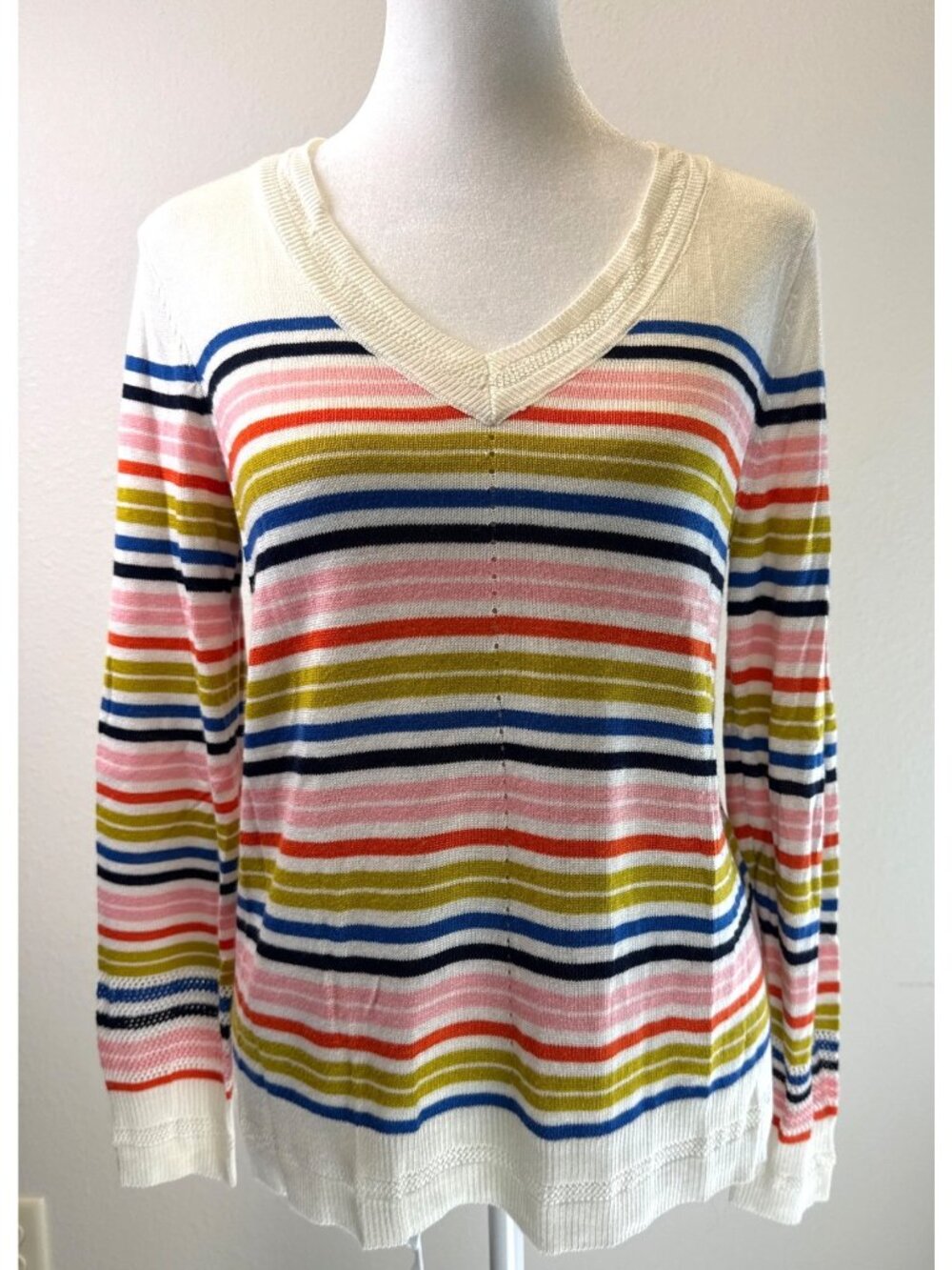 Skies are blue Lightweight Multi Color Sweater College Date Night Casual Small